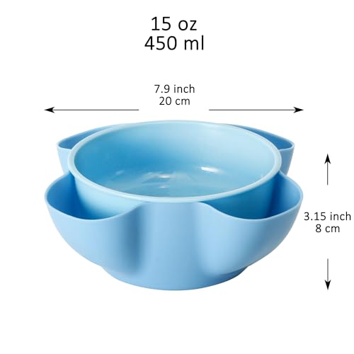 50% OFF Cuencos de plástico para nueces, paquete de 2, apto lavavajillas