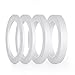 FEPITO 4 rouleaux ruban adhésif double face bande de couture forte adhésif pour le bureau de classe d'artisanat, 25 mètres chaque rouleau (largeur: 6mm / 9mm / 12mm / 15mm)