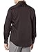 Perry Ellis Men’s Twill Long Sleeve Dress Shirt, Non-Iron, Point Collar, Regular Fit Button Down Shirt, Black-43hw5029, Small