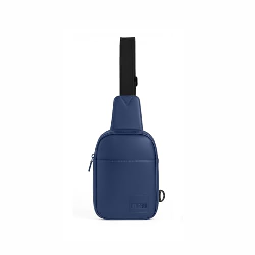 Image of COUNSELOR Sling Bag for Men, Vegan Leather Crossbody Chest Bag, One Shoulder Side Bag, Adjustable Strap, Zipper Closure, Multiple Compartment, Lightweight Stylish Bag for Daily Commute, KIRO