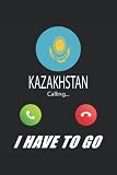 Notizbuch: Blanko Notizheft mit Kasachstan Cover | 120 linierte Seiten | Softcover | A5 Format | perfekt für Notizen, Texte, Aufzeichnungen etc. - MM Notizen SW 