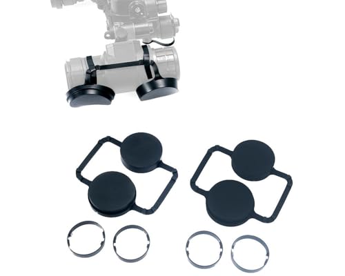 Bisu Rubber Lens Covers for PVS-14 PVS15 PVS31 BNVD1431 Night Vision Lens Protective, Black
