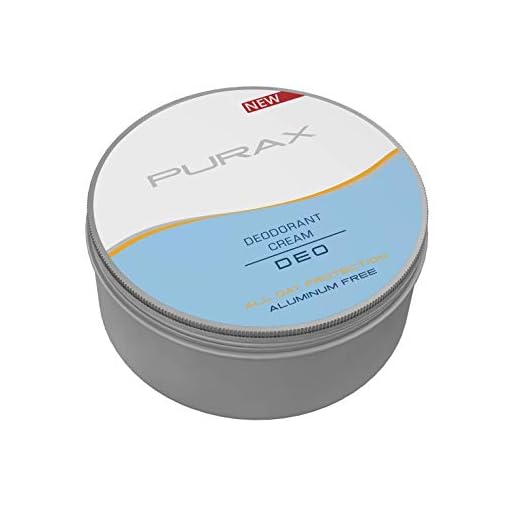 Purax Desodorante en crema, sin aluminio, 80 g
