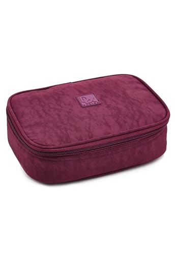 Estojo Box Escolar Básico - Denlex (Vinho)