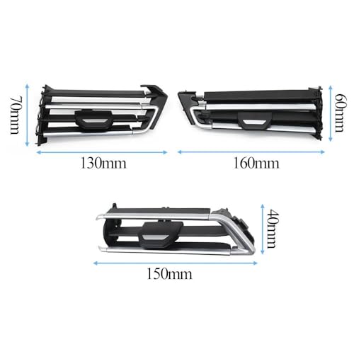 Rejilla de salida de aire acondicionado con perfil cromado para coche BMW X5 G05 LHD 6