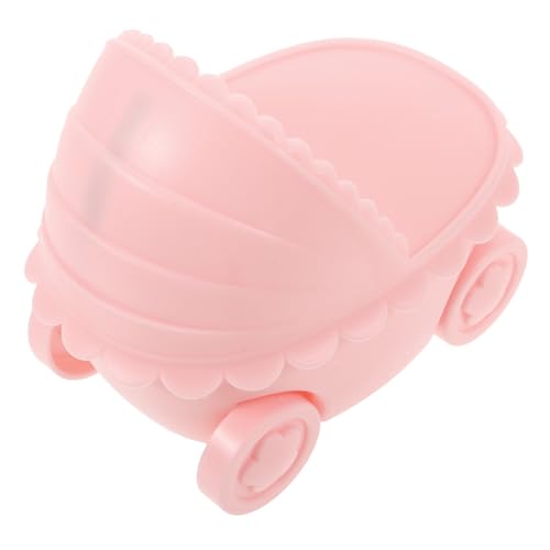 Lámpara de mesa noche forma cochecito rosa miniatura 1