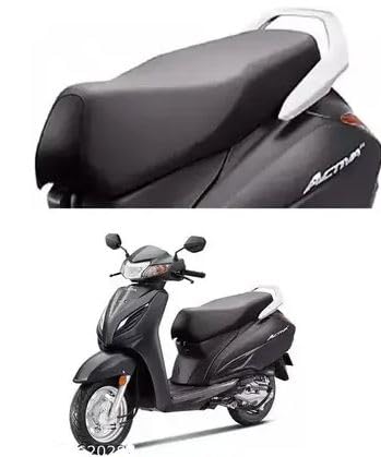 Image of Premium Water Resistant Seat Cover for Activa 3G Durable Black Stretchable Scooty Seat Protection Cover Design (Black - 1)