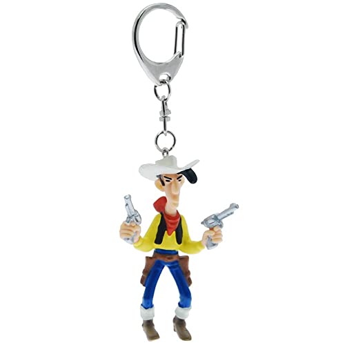 Plastoy Lucky Luke Porte-clés Lucky Luke avec deux pistolets - Plastique - 13 cm