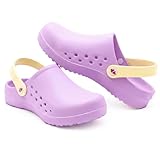 Nurse is Love Zuecos Enfermera - Zuecos Sanitarios Mujer, Zapatos de Mujer | Regalos Enfermera | Enfermera Accesorios & Vet - Purple 36