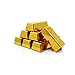 SABLUE Replica Gold Bar Fake Golden Bar Brick Bullion Glittering Plastic Novelty Gift Joke Decorative Prop Movie Prop Stage Pirate Party Favors Supplies Treasure Hunt Game Bullion Halloween (S-M)