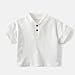 Short Sleeve Henley Shirts for Kids Comfort Summer Stand Collar Casual Buttno Up Loose Workout Tee Tops for 2-8 Years