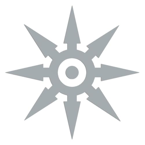 Ninja Throwing Star 3.75 x 3.75 Grey