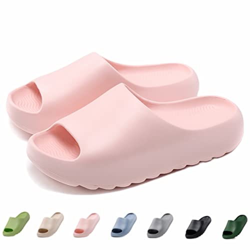 Image of Kids Cloud Slides for Boys & Girls, Super Soft & Comfy Beach Pool Slippers, Non-Slip Waterproof Shower Sandals for Toddlers & Kids