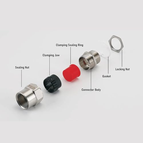 Conector de cable G1/2 soluciona fugas y desgaste con acero inoxidable 304 4