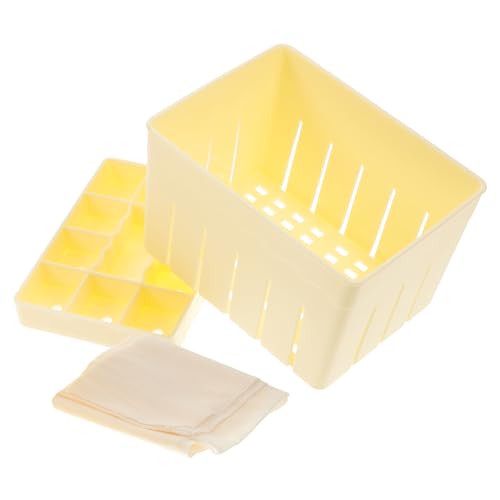 PRETYZOOM Herramienta de Prensa de Tofu Ajustable Mejorada Tofu para Hacer Tofu Juego de 1 Molde de Tofu de Plástico Apto para Lavavajillas Pared Interior Lisa