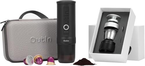 OutIn Nano Complete set Portable Espresso Machine with Double Shot Accessorries and Carry Bag