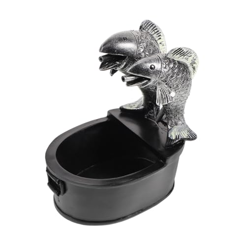 Yardenfun Resin Jar Water Fountain for Outdoor and Indoor Decor Unique Design Relaxing Water Feature for Room and Fish Tank and Easy to Operate