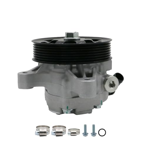 Image of 21-5419 Power Steering Pump with Pulley Fits for 2011-2002 Honda CR-V, Power Assit Pump Assembly Replace # 56110-PNB-306, 96-5419