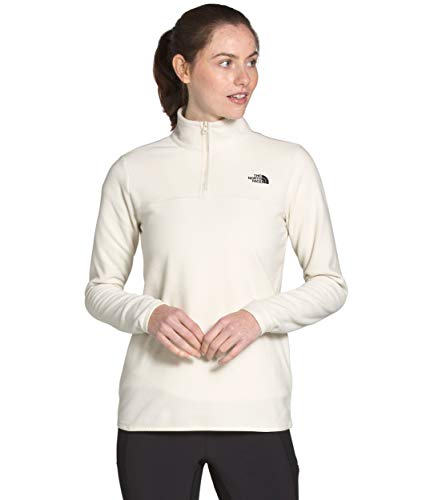 Flash Deals - 40% OFF The North Face Women's TKA Glacier ¼ Zip, Vintage White/Vintage White, S