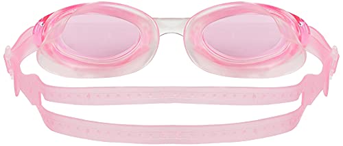 Image of I-SWIM LADIES COSTUME IS-103 WHITE /PINK LINES SIZE 2XL WITH GOGGLES SILICON JOINTLESS WITH BOX PINK