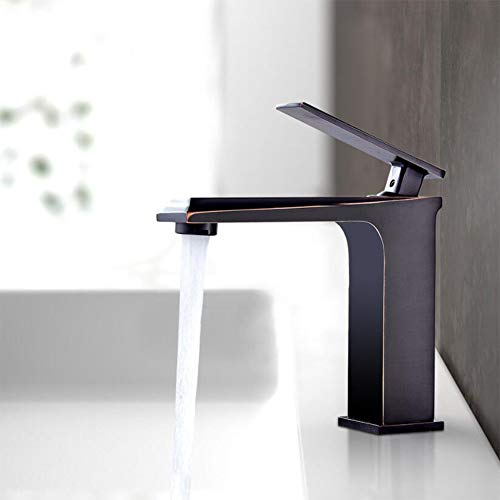 Grifo de lavabo para baño familiar grifería monomando de agua fría y caliente