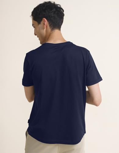 Image of Veirdo 100% Pure Cotton Regular Fit Cool & Trendy Front Printed Half Sleeve T-Shirt Combo for Men (Available Colors: Black, Navy, Swanwhite, White & Green)