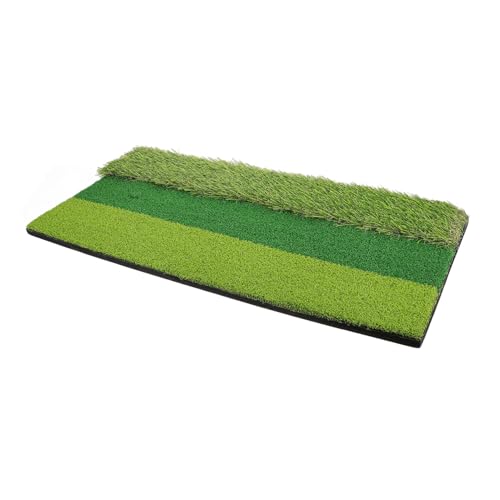 LIOOBO Interchangeable Golf Hitting Mat Realistic Turf Golf Pad Practice Mats Outdoor
