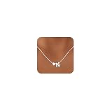 Jikasi Heart Initial Necklaces for Women 14K Gold Plated Dainty A-Z Letter Pendant Necklace Tiny Gifts for Womens Jewelry