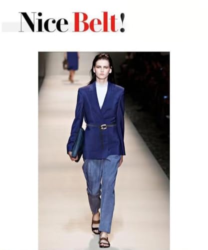 Women Genuine Leather Tie Belt Gold Buckle Double Strap Belts3