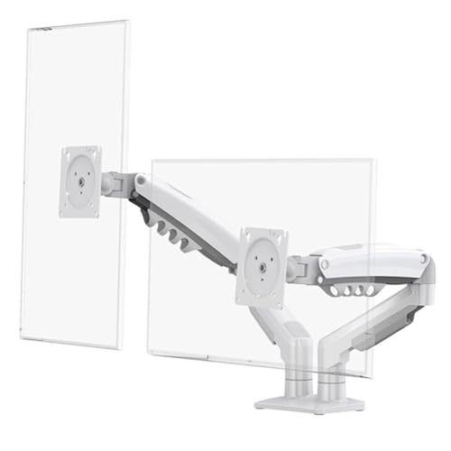 Bras de moniteur F160 orientable et inclinable à ressort pour double écran 17-27"
