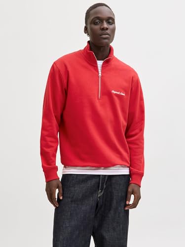 JACK & JONES Male Sweatshirt mit halbem Reißverschluss Sweatshirt mit halbem Reißverschluss – Ansicht 2