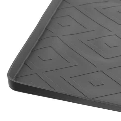 Alfombrilla para lavadora de silicona Healeved con borde elevado para derrames 3