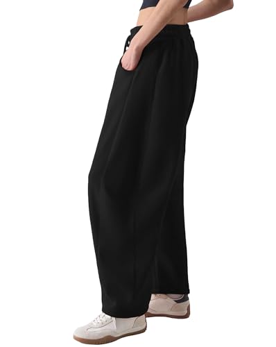 IWD Womens Barrel Sweatpants 2025 Baggy Wide Leg Pants Casual Elastic Waisted Drawstring Sweat Pants with Pockets4