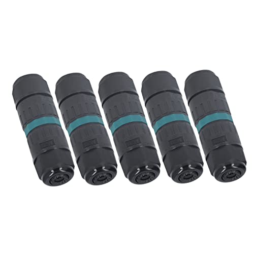 Conector impermeable de latón negro para iluminación exterior 5 piezas 3