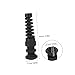 Veemoon 10pcs Cable Anti-bending Joints Wire Connector Industrial Cable Gland Cable Gland Joints LED Light Cable Gland Cord Connector Waterproof Cable Connector Cable Protector Black Nylon