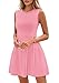 PRETTYGARDEN Summer Dresses for Women 2025 Elegant Classy A Line Business Casual Work Graduation Cocktail Short Dress (Pink,X-Small)