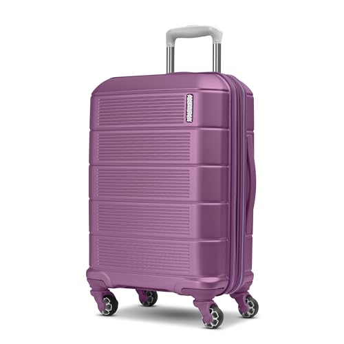 Image of American Tourister Stratum 2.0 Expandable Hardside Luggage with Spinner Wheels, Hyper Violet, Carry-on