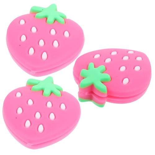 BESPORTBLE 3pcs Pink Silicone Tennis Racket Shock Absorbers with Cute Shape, Easy to Install and Reduce Vibration, Lightweight Dampeners for Tennis Play