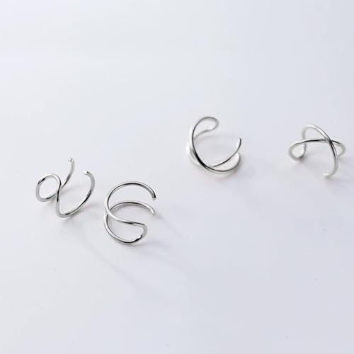 Image of Ear Cuffs Non Piercing Chunky Ear Cuff Earrings for Women Non Tarnish Clip on Cartilage Earrings Trendy Jewelry No Pierced Ears Fake Earring Set Fashion Accessories Jewelry Birthday Gifts