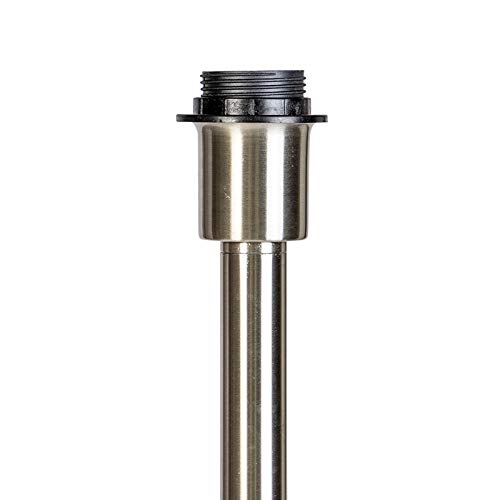 Qazqa Moderno Lámpara de pie moderna acero sin pantalla - SIMPLO Acero Alargada Adecuado para LED Max. 1 x 60 Watt
