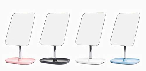 Image of Kriva Square Dish Beauty Mirror, Folding Portable Tabletop Saving & Makeup Desk Vanity Countertop Mirrors with Stand for Dressing,Parlor,Travel Best Wish for Gift Men Women(Multicolor-1Pcs)