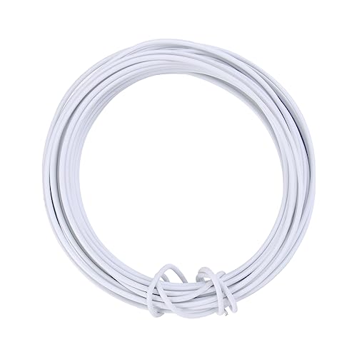 KESYOO 10M Bendable Metal Wire for Climbing Plants Fastening Wrapping Cord Durable DIY Iron Wire for Garden White Thickness for Flower Support and Crafts