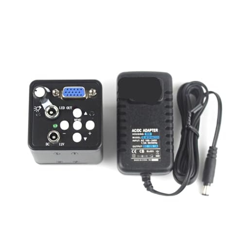 顕微鏡キット 3.8mp 2Kデジタルビデオ単眼顕微鏡カメラ、連続ズーム130倍 顕微鏡レンズアダプター (Color : 14MP VGA Camera)