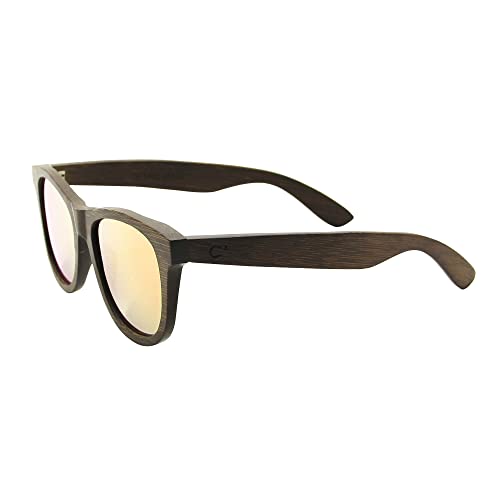 C3 Handmade Natural Bamboo polarized lens Sunglasses for Men and Women for Traveling Driving and Gift