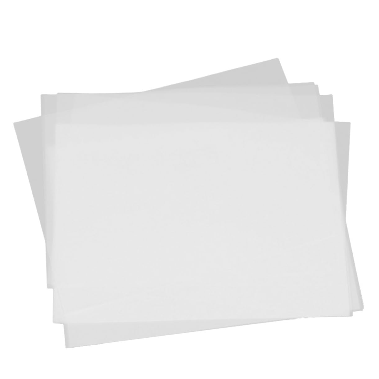 HOODANCOS Set di 50 Fogli Carta da Lucido Traslucida A3, Carta da Disegno Tecnico per Calligrafia e Ricalco, Resistente allo Sbiadimento per Artisti e Progettisti
