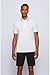 BOSS Men's Paddy Short Sleeve Polo Shirt, Classic-White, Large