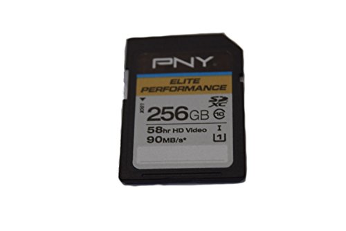 Carte SDXC PNY 256 Go haute vitesse 90 Mo/Sec pour un enregistrement fluide