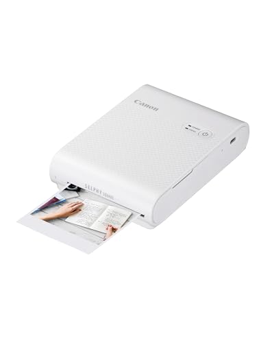 Canon SELPHY SQUARE QX10 Mobiler WLAN-Fotodrucker mit kreativen Funktionen – ideal für...