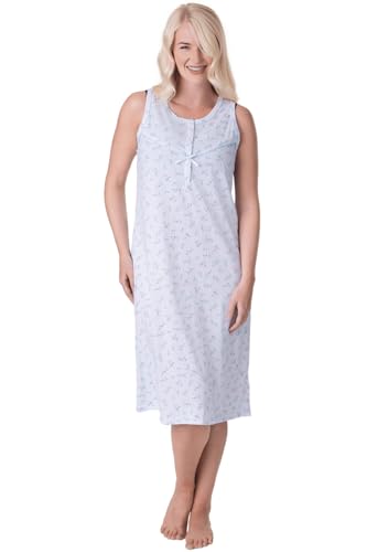 Chemise de nuit en polycoton Camille pour femme luttant contre la chaleur