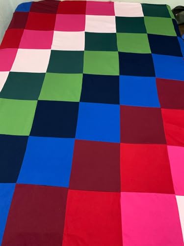 Colcha de retalhos da Vovó Thelma em malha, artesanato, CASAL